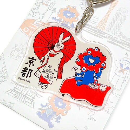 EXPO2025 ミャクミャク 【鳥獣戯画】アクリルキーホルダー 京都