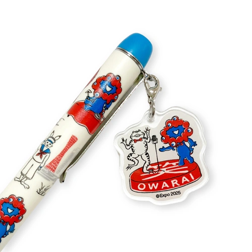 EXPO2025 ミャクミャク 【鳥獣戯画】チャーム付きボールペン