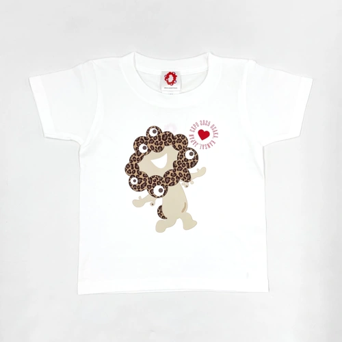 EXPO2025ミャクミャク レオパードプリントTシャツ
