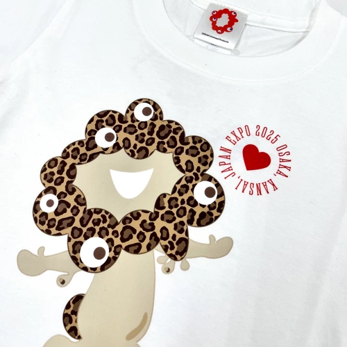 EXPO2025ミャクミャク レオパードプリントTシャツ