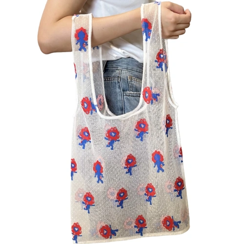 EXPO2025 ミャクミャク レースのオシャレBAG  ミャクミャクカラー