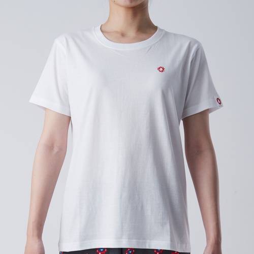 EXPO2025 婦人インナーTシャツ半袖丸首 シンボルマークワンポイント