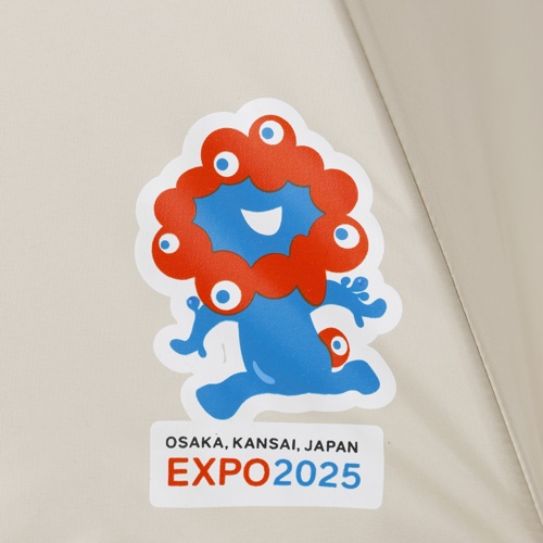 EXPO2025ミャクミャクワンポイントミニ傘ベージュ