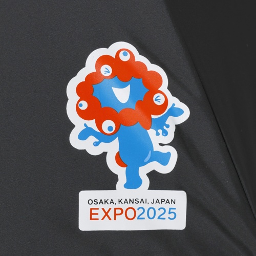 EXPO2025ミャクミャクワンポイントミニ傘ブラック