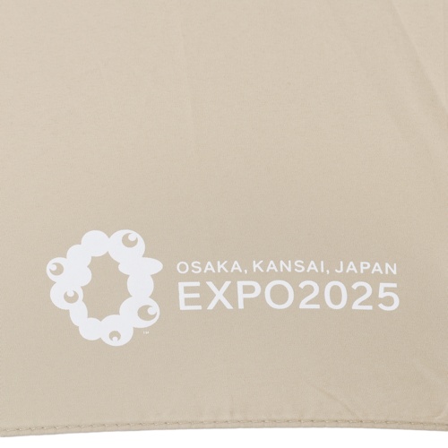 EXPO2025ロゴワンポイント長傘ベージュ