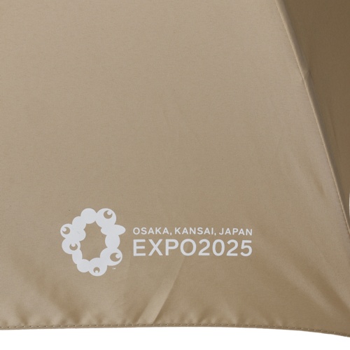 EXPO2025ロゴワンポイントミニ傘ベージュ