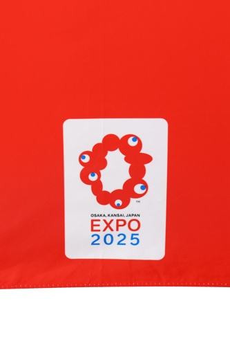 EXPO2025 プレーンミャクミャク 雨長傘 アカ