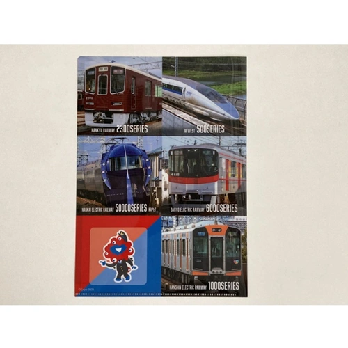 EXPO2025 ミャクミャク 【Kansai Area Trains】 A4クリアファイル A