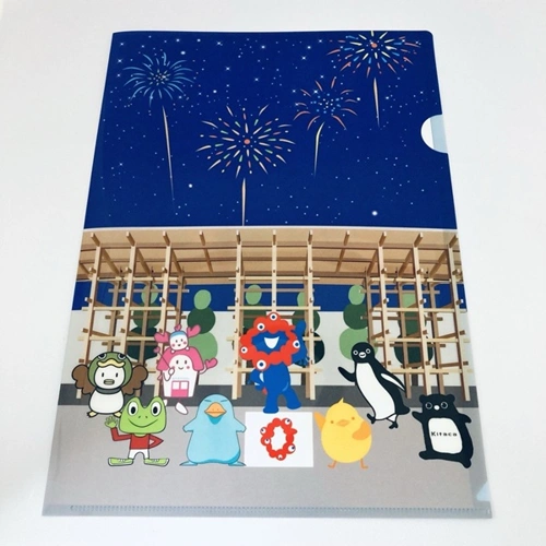 EXPO2025 ミャクミャク 【JR 7 Character All Stars】 クリアファイル 大屋根night