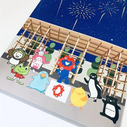 EXPO2025 ミャクミャク 【JR 7 Character All Stars】 クリアファイル 大屋根night