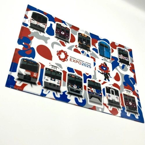 EXPO2025 ミャクミャク 【Kansai Area Trains】 A4クリアファイル(イラスト)2枚セット