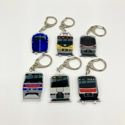 EXPO2025 ミャクミャク 【Kansai Area Trains】 トレーディングアクリルキーホルダー(全11種) 正面イラストver