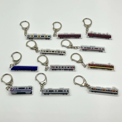 EXPO2025 ミャクミャク 【Kansai Area Trains】 トレーディングアクリルキーホルダー(全11種) 側面イラストver