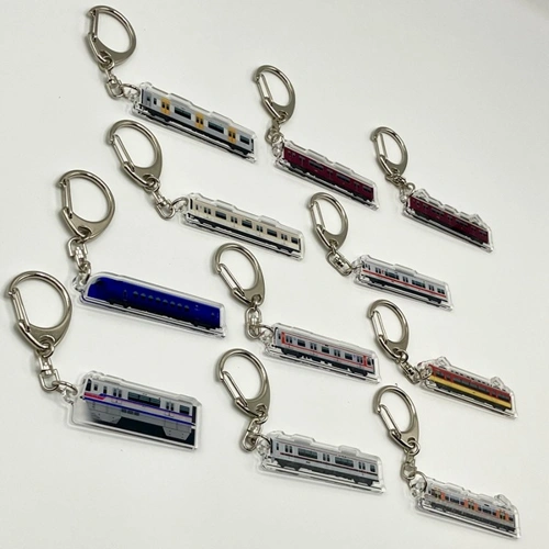 EXPO2025 ミャクミャク 【Kansai Area Trains】 トレーディングアクリルキーホルダー(全11種) 側面イラストver