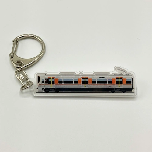 EXPO2025 ミャクミャク 【Kansai Area Trains】 トレーディングアクリルキーホルダー(全11種) 側面イラストver