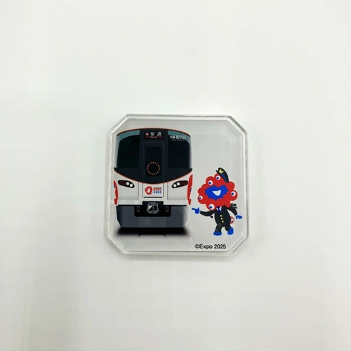 EXPO2025 ミャクミャク 【Kansai Area Trains】 トレーディングマグネット(全11種) ラッピング列車(正面イラストver)
