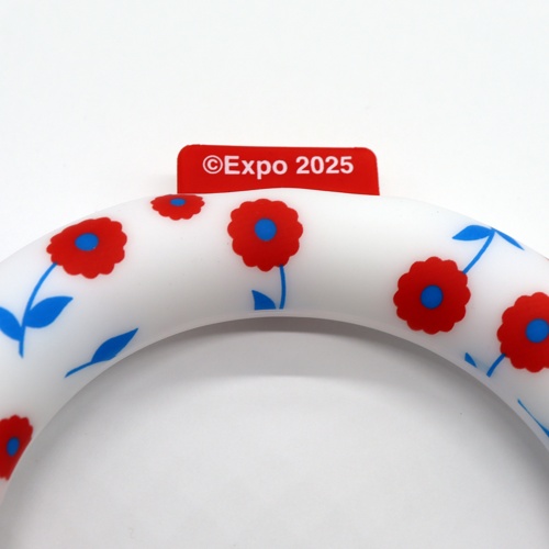 EXPO2025 ミャクミャク SUO RING for dogs 28°ICEボタン付 フラワーレッド