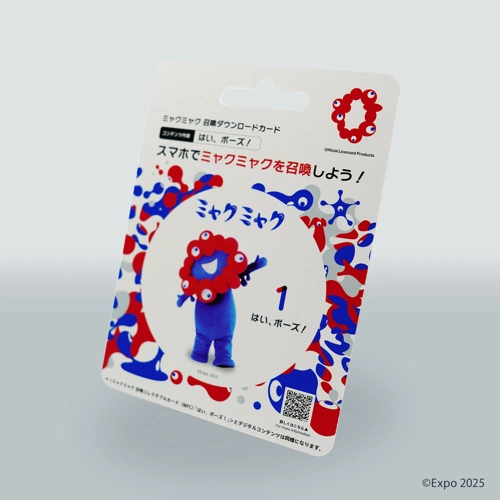 EXPO2025 ミャクミャク 召喚ダウンロードカード はい、ポーズ!