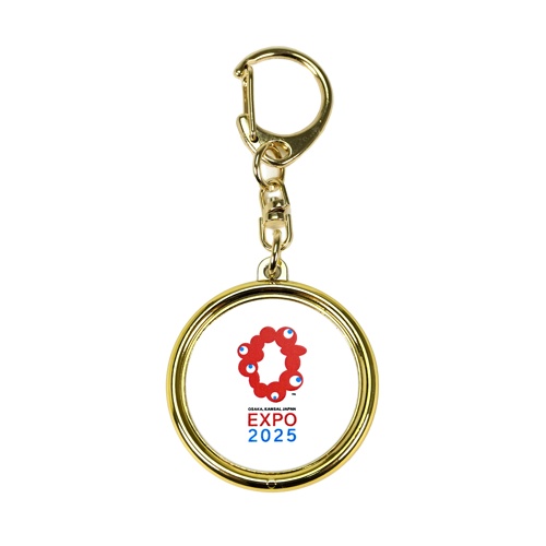 EXPO2025 公式ロゴ 記念メダルキーホルダー タテロゴ