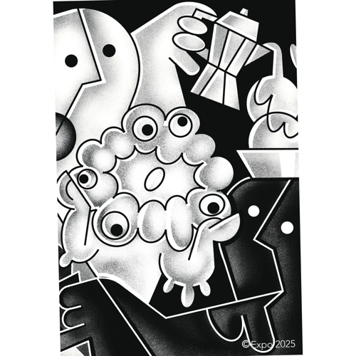 EXPO2025 A4ギャラリーMR.HALFMAN A2サイズポスター