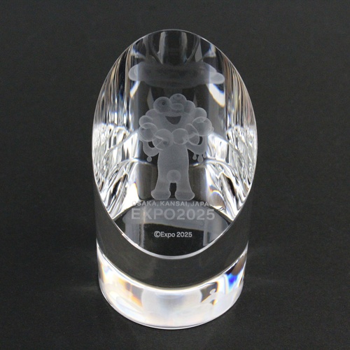 EXPO2025 光学ガラス3Dペーパーウェイト03