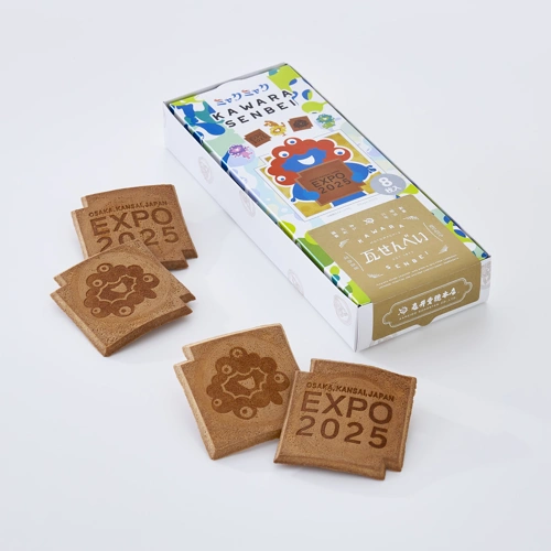 EXPOミャクミャク瓦せんべい8枚箱