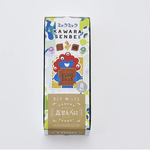 EXPOミャクミャク瓦せんべい8枚箱