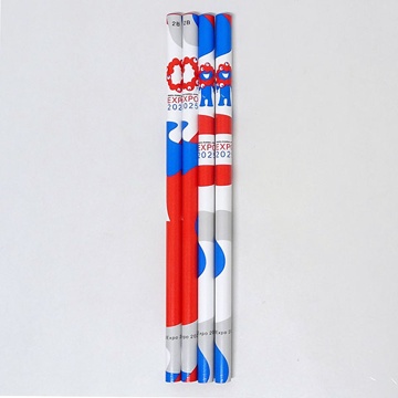 2025大阪・関西万博 「ミャクミャク」と「公式ロゴ」柄　鉛筆４本