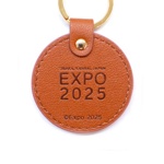 万博25ロゴ丸型PUレザーキーホルダー 裏面 EXPO2025